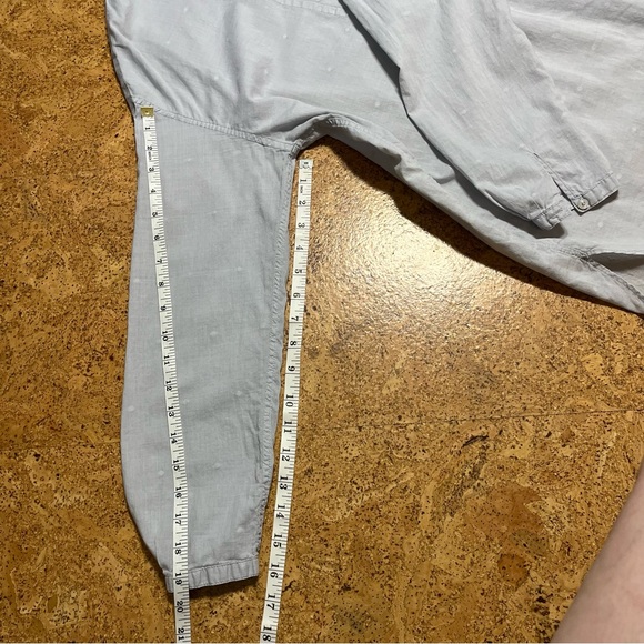 Uniqlo Lightweight 100% Cotton Polka Dot Henley Peasant Top Sz M - Picture 12 of 14